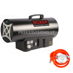 Dujinis &scaron;ildytuvas su termostatu ir reduktoriumi 40kW BOXER, BX348