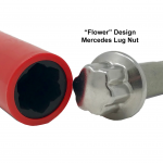 Specializuota smūginė galvutė 1/2'' 17mm Mercedes rato veržlėms