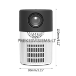 Mini LED projektorius YT400 &ndash; ne&scaron;iojamas namų kino projektorius (1080p palaikymas)