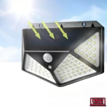 100 LED saulės lempa su judėjimo davikliu