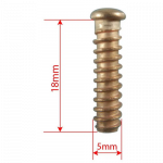 Smeigės su sriegiu D 5x18 1vnt