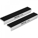 Spaustuvų lūpų apsaugos gumuotos aliuminės 2vnt - 150x30x10mm