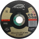 &Scaron;lifavimo diskas 125x2.5x22,23mm MOST PRO steel, juodam metalui