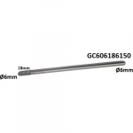 Prailginta freza kietmetalio C cilindro formos užapvalinta &Oslash;6 x 18mm