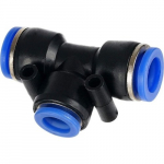 Greito jungimo vožtuvas T tipo - 6 x 6 x 6mm