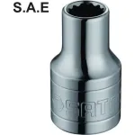 1/2" Galvutė 12-kampė (Colinė sistema) - 3/8"