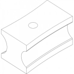 Forma lenkimui Bernardo 1 1/2&ldquo; W (&Oslash;38,1) x 2&ldquo; W (&Oslash;50,8), BM 60 A staklėms