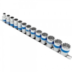 1/2" Galvučių rinkinys 13vnt. SPLINE