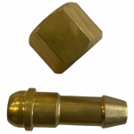 Jungtis žarnai su veržle E38R2 3/8, de&scaron;ininis (9mm žarnai)
