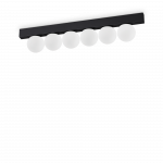 18W LED pavir&scaron;inis &scaron;viestuvas PING PONG, juodas, 3000K