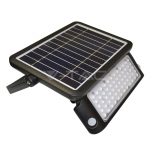 10W LED lauko &scaron;viestuvas V-TAC, su saulės baterija, juodas, 4000K (natūraliai balta)