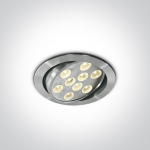 9W LED įleidžiamas pakreipiamas &scaron;viestuvas, aliuminio sp., 3000K