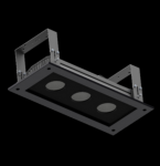 105W įleidžiamas &scaron;viestuvas ATENA LINE, juodas, 5000K