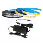 12W/m LED juosta, 512LED/m, IP20, 4000K, 5m, su 78W maitinimo &scaron;altiniu, 24V, 3.5A, IP44
