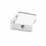 21W LED sieninis fasado &scaron;viestuvas SWIPE, baltas, 3000K, su judesio davikliu, IP54