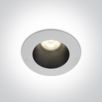 8W LED įleidžiamas &scaron;viestuvas, baltas, 3000K