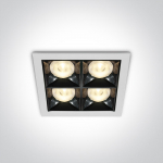 16W LED įleidžiamas &scaron;viestuvas, baltas, 3000K