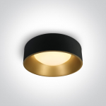 30W LED plafonas, juodas, 3000K