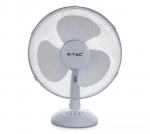 40W stalinis ventiliatorius V-TAC, 51cm, 3 greičių, baltas