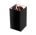 GU10 lemputės rėmelis V-TAC, juodas su rausvo aukso spalvos vidumi, auk&scaron;tis 14cm