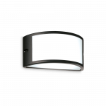 Sieninis fasado &scaron;viestuvas REX-1, E27, juodas, IP44