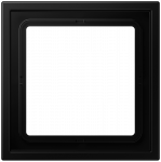 Vienvietis apdailos rėmelis JUNG ZERO, matinės juodos sp.