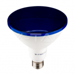 17W LED lemputė V-TAC, E27, mėlyna