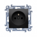 Ki&scaron;tukinis lizdas, Juodas matinis, Potinkinis, IP20, Kontakt-simon, Simon10, CGSZ1CZ.01/49