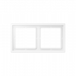 Dvivietis rėmelis JUNG ZERO, matinės baltos sp.