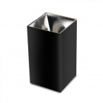 GU10 lemputės rėmelis V-TAC, juodas su chromo spalvos vidumi, auk&scaron;tis 14cm