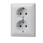 Ki&scaron;tukinis lizdas, su papildoma kontaktų apsauga, aliuminio sp.