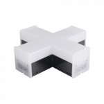 12W LED X formos linijinio &scaron;viestuvo sujungimas, juodas, 4000K