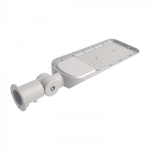 50W LED gatvės &scaron;viestuvas, pilku korpusu, 4000K, su adapteriu
