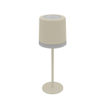 2,5W LED įkraunamas stalo &scaron;viestuvas, smėlio sp., 2700-6000K, su saulės baterija, IP54, dimeriuojamas