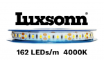 14,4 W/m LED juosta LUXSONN, IP20, 162 LED/m, 4000K (natūraliai balta).