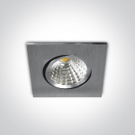 7W LED įleidžiamas pakreipiamas &scaron;viestuvas, aliuminio sp., 3000K
