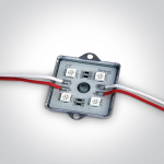 4 x 0,36W LED modulis, geltona &scaron;viesos sp.