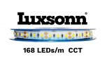 19,2 W/m LED juosta LUXSONN, CCT (2700K-6500K), DC24, IP20, 168LED/m, CRI90