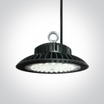 200W LED sandėlio &scaron;viestuvas UFO, juodas, 4000K. Komplektuojama su maitinimo &scaron;altiniu.