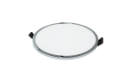LED įleidžiamas apvalus blizgaus chromo rėmeliu &Oslash;90mm 8W 720lm 3000K IP44