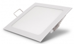 6W LED įmontuojama panelė, kvadratinė, su maitinimo &scaron;altiniu, (3000K) &scaron;iltai balta