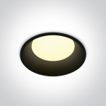 12W LED įleidžiamas &scaron;viestuvas, juodas, 3000/4000/5000K, 10109D/B/V