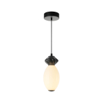 7W LED pakabinamas &scaron;viestuvas BALOS, juodos/baltos sp., 3000K