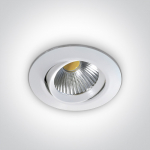12W LED įleidžiamas pakreipiamas &scaron;viestuvas, baltas, 3000K