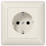 Ki&scaron;tukinis lizdas su rėmeliu AS1520, dramblio kaulo spalvos