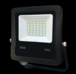 30W FARGO LED prožektorius, 4000K, IP65, juodas