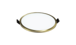 LED įleidžiamas apvalus bronzos rėmeliu &Oslash;90mm 8W 720lm 3000K IP44