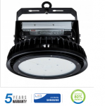 500W LED sandėlio &scaron;viestuvas UFO V-TAC, 120&deg;, SAMSUNG LED chip, juodas, 4000K, su MEANWELL maitinimo &scaron;altiniu