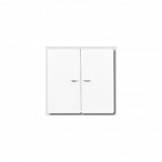 Klavi&scaron;as dvigubas su ap&scaron;vietimo stikliuku, baltas