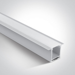 LED įleidžiamas profilis, baltas, 2m